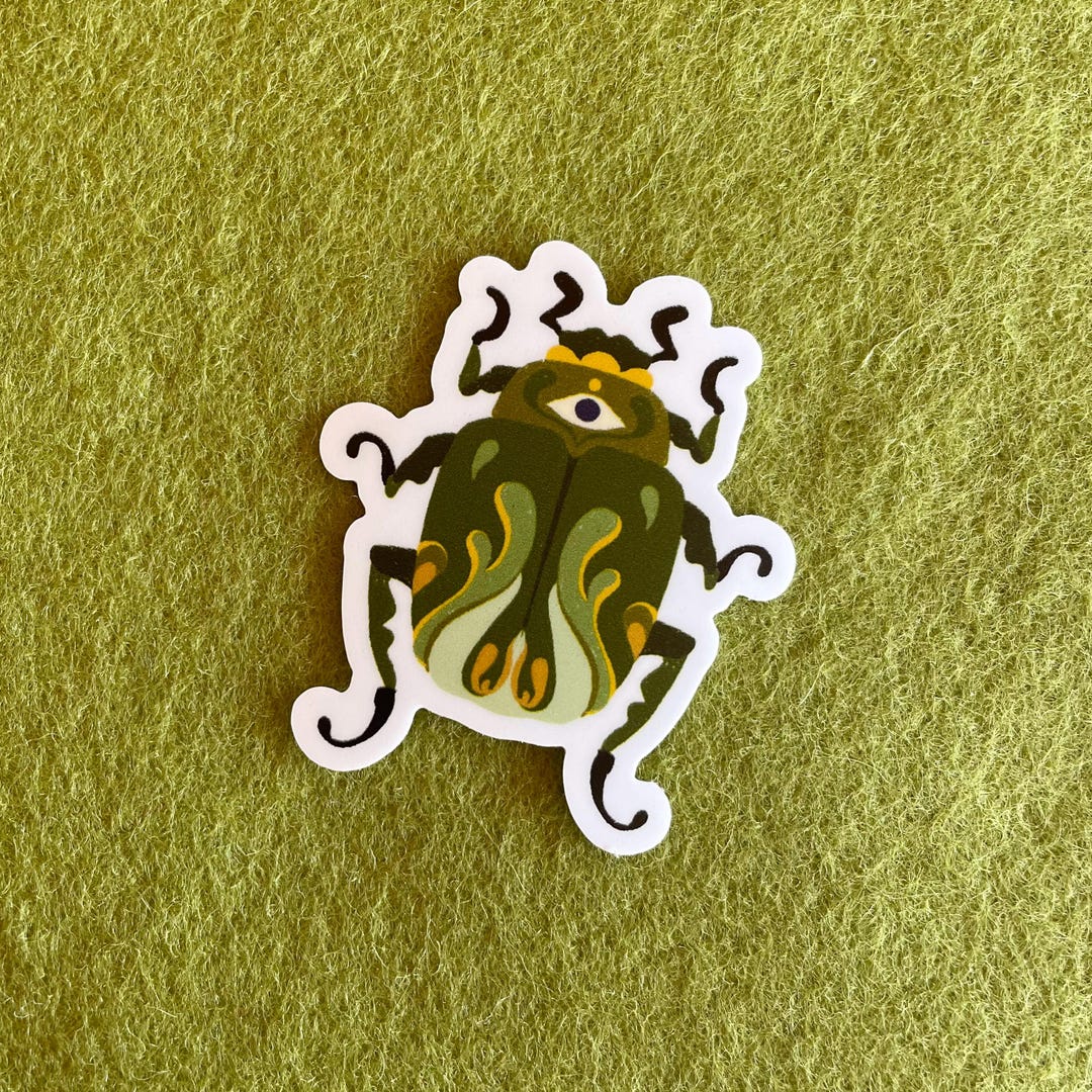 Beetle Vinyl Sticker - Bug Sticker, Beetle Specimen, Gift Idea ...