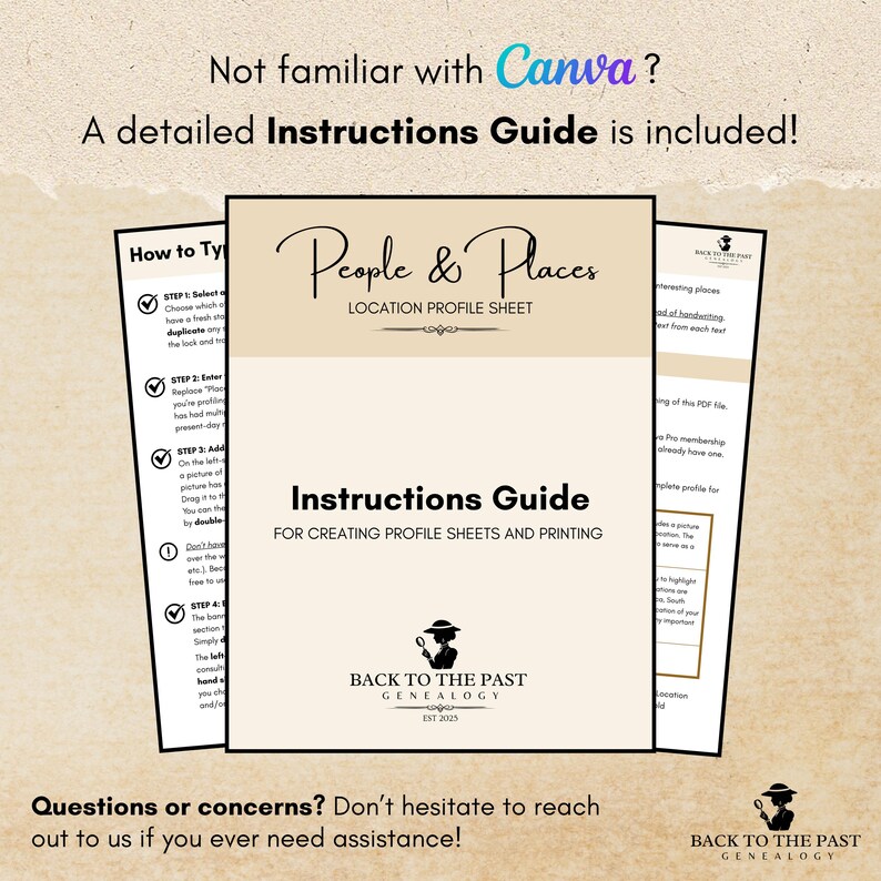 Location Profile Sheets for Family History, Ancestry, and Genealogy ...