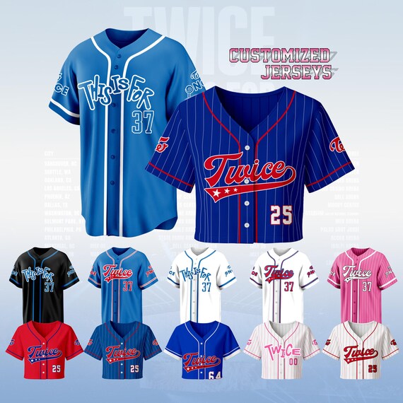 Custom 'Twice This Is For' Kpop Baseball Jersey: Personalized Fan Apparel