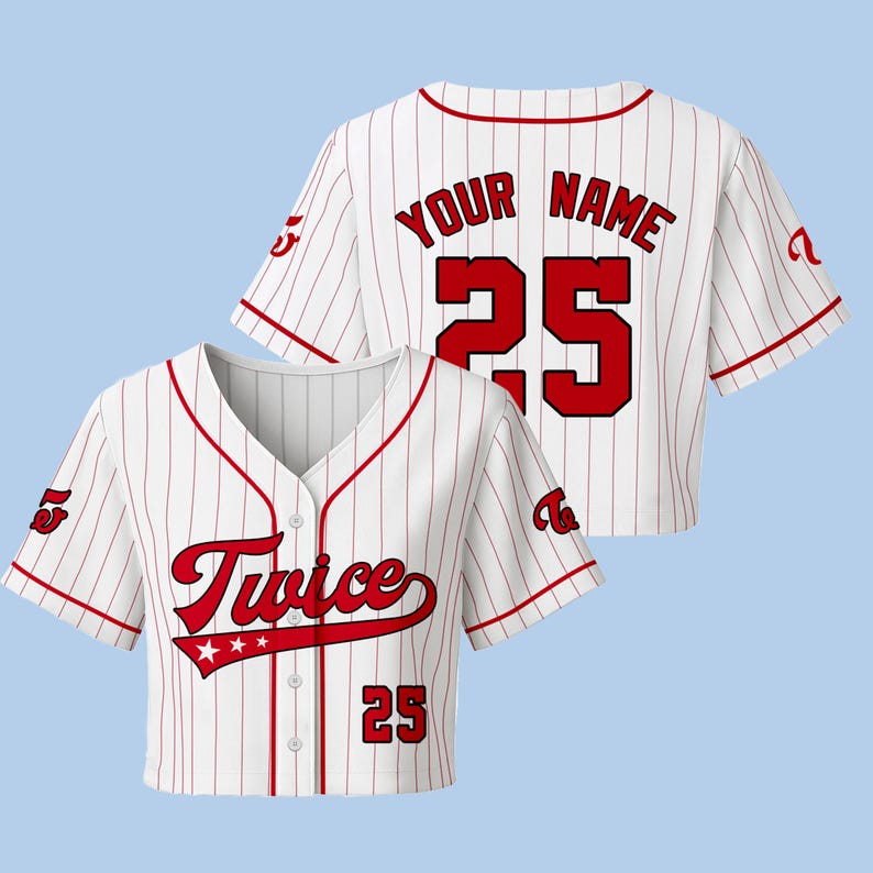 Custom 'Twice This Is For' Kpop Baseball Jersey: Personalized Fan Apparel image 9