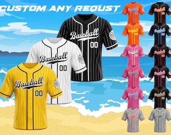 Custom Embroidered Baseball Jersey: Personalized Team Sportswear