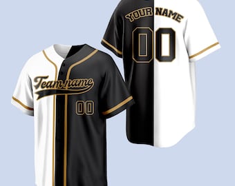 Custom Split Baseball Jersey, Personalized Team Uniform