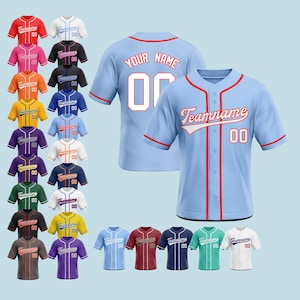 Custom Baseball Jersey, Stitched Team Uniform, Personalized Sportswear