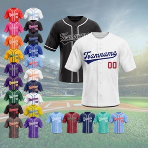 Custom Baseball Jersey, Stitched Team Uniform Match Ready Jersey