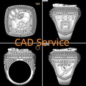 Custom Ring Design,CAD Service,Customize Championship Ring,Custom Team Ring,Customize Sport Ring,Replica Ring Handcrafted,Custom Class Ring