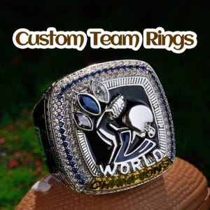 Personalized Championship Ring,Ultimate Custom Team Rings for Rugby,Customized Champion Ring,Fantasy Football Ring,Corporate Awards