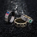 Custom College Jewellery,Personalized Class Ring for Man,University Graduation Ring Gift 2025, High School Class Band Ring,Senior Class Ring product logo