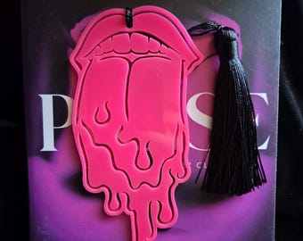 Marcapáginas Smutmark rosa intenso y negro - Marcapáginas picante