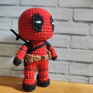 Deadpool - PDF crochet pattern amigurumi (ENGLISH ONLY)