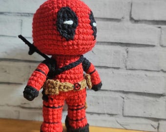 Deadpool - PDF crochet pattern amigurumi (ENGLISH ONLY)