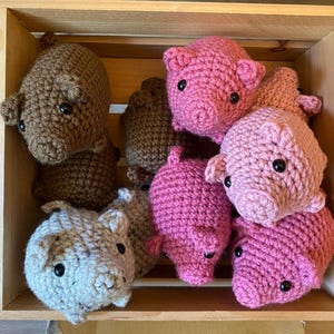 Crochet Mini Pig: Handmade Plush Toy