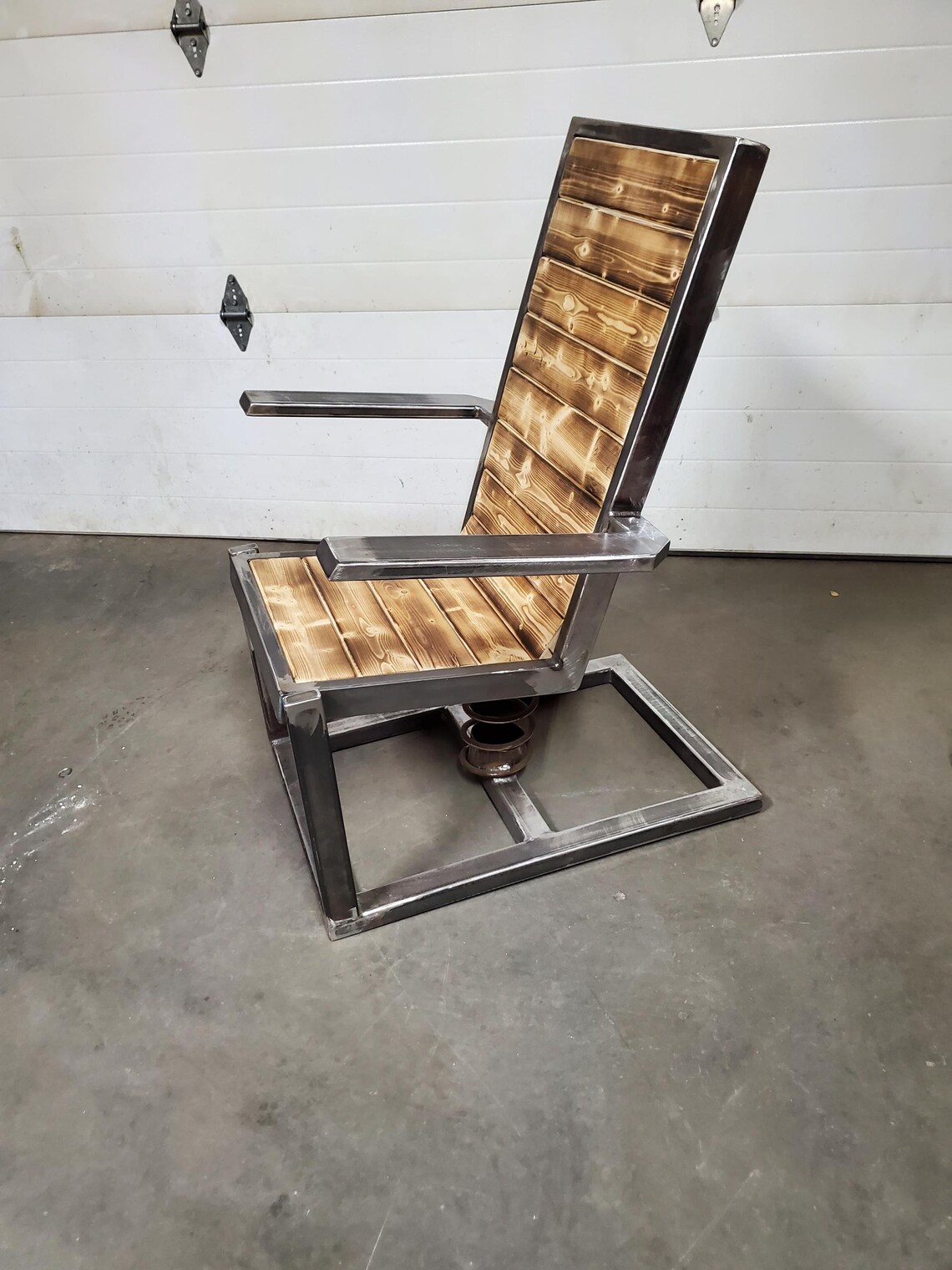 Hand Crafted Steel Rocking Chair - Etsy