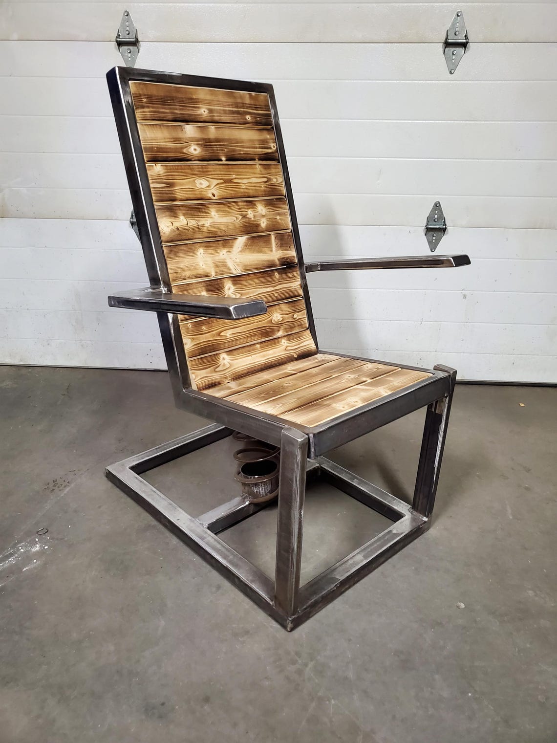 Hand Crafted Steel Rocking Chair - Etsy