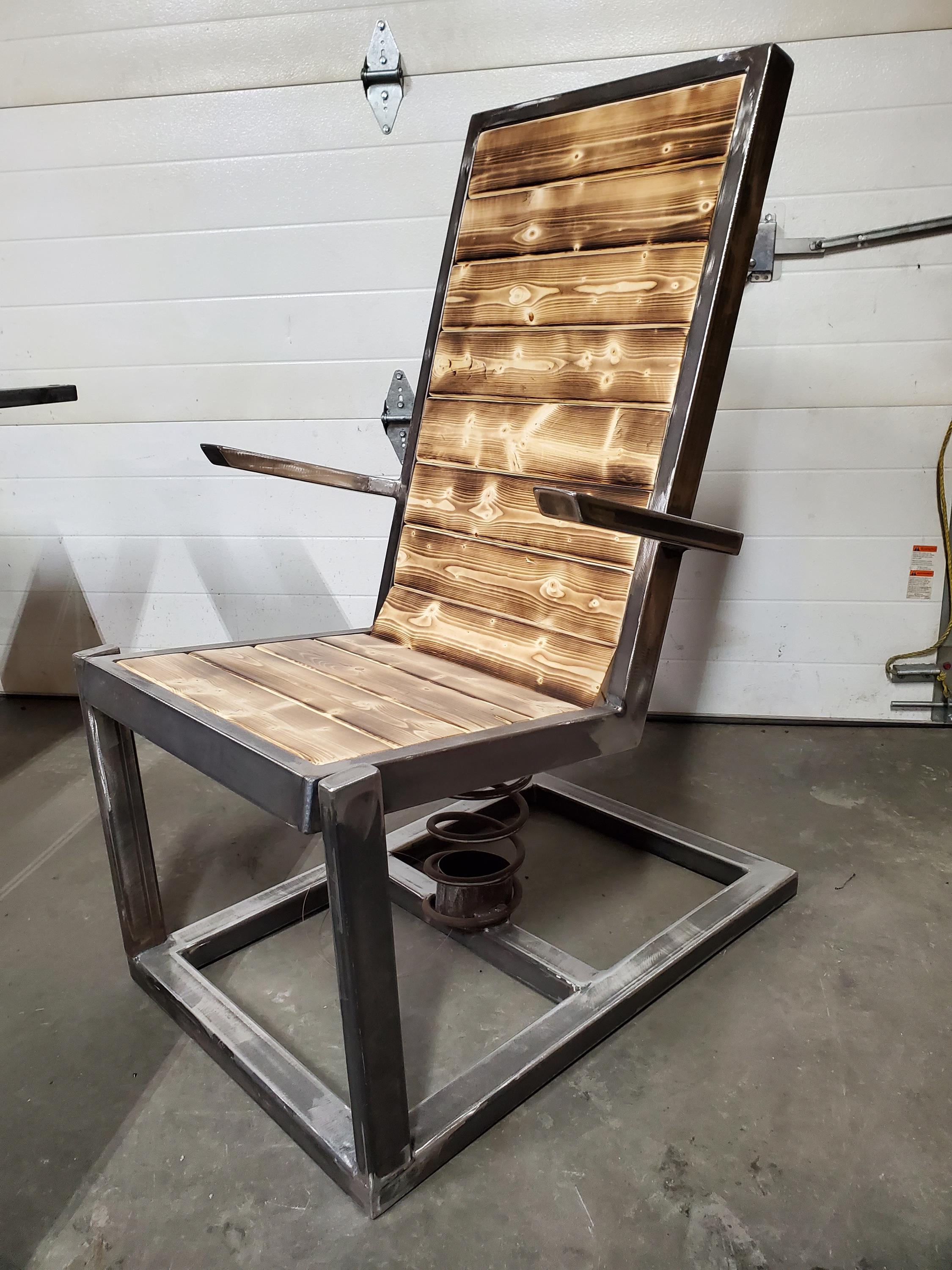 Scrap Metal Rocking Chair Hand Crafted Steel Rocking Chair - Etsy