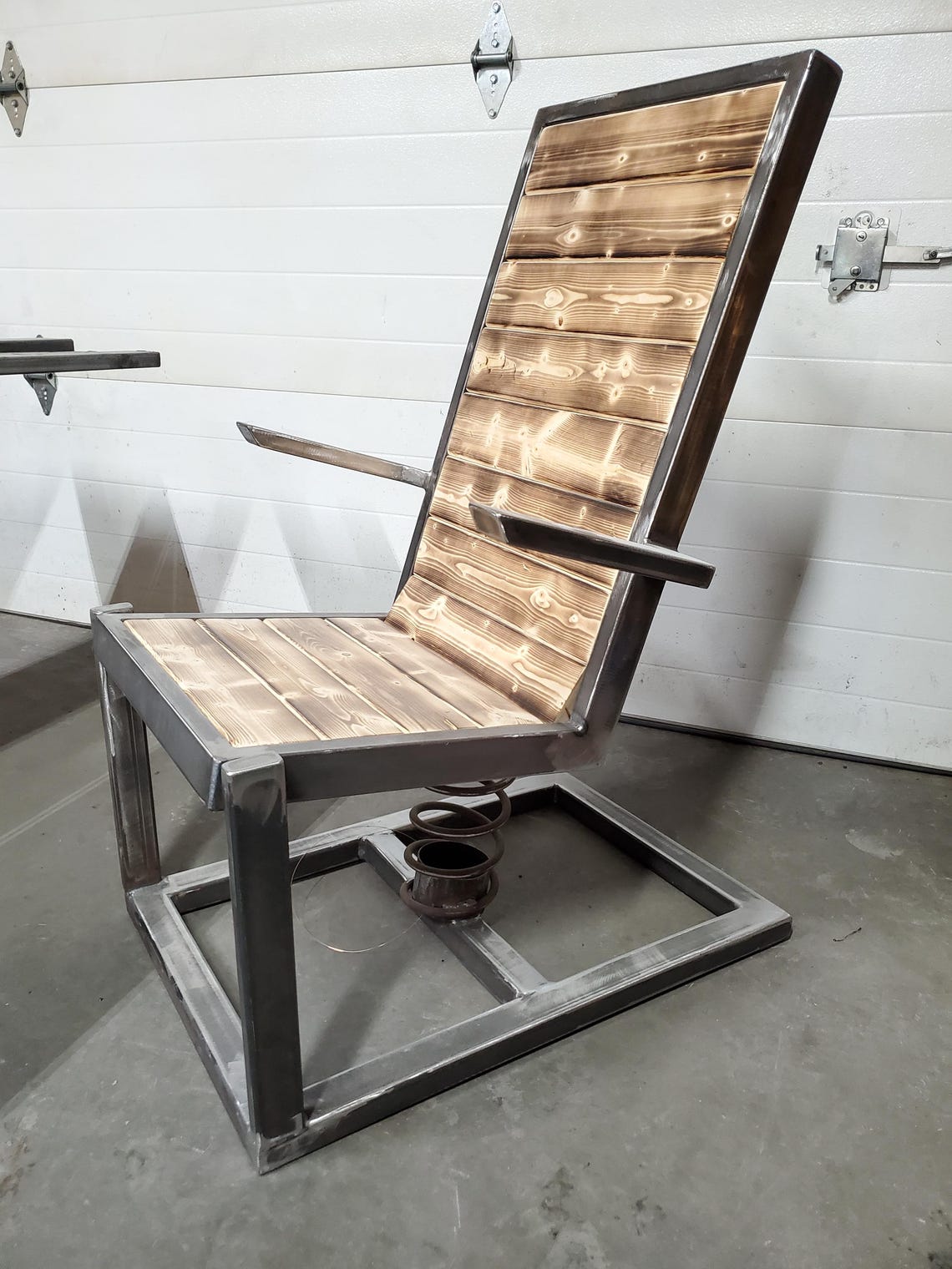 Hand Crafted Steel Rocking Chair - Etsy