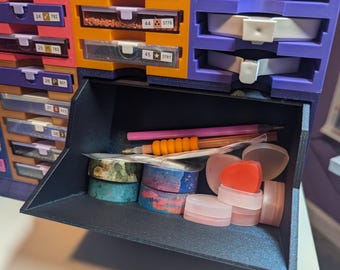 Módulo de almacenamiento doble abierto, organizador de accesorios para pintura de diamantes