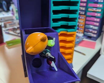 Soporte para bolígrafos de pintura de diamantes: Organizador con cajón y frontal abatible