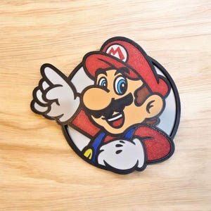 Mario 3D Print wall decor.