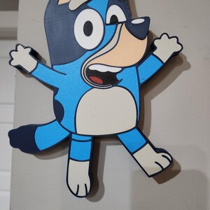 Decorazione murale personalizzata stampata in 3D Bluey Piece