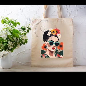 Frida Tote Bag - Eco-Friendly Canvas Shopping Bag