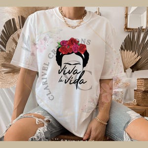 Viva la Vida Frida Inspired Unisex T-Shirt - Colorful Artistic Tee