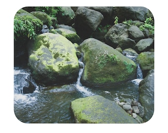 Mouse Pad (Rectangle) | Cozy place on a tropical riverside