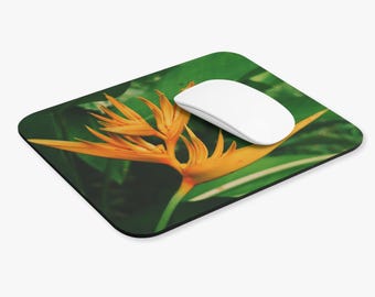 Heliconia tropic flower on a mouse Pad (Rectangle)