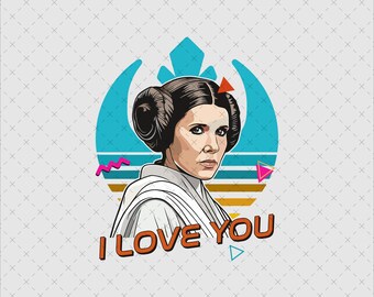 Vintage Princess Leia Png, Galaxy Wars Design (PNG, SVG)