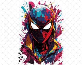 Spiderman PNG, Kids PNG, Cartoon PNG, High quality 300 dpi clipart, Sublimation Designs, Wall art prints, Digital Instant Download