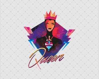 Evil Queen PNG SVG, Villain Digital File