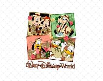 Mouse And Friends PNG, Retro Walt png, Friends png, Magic Kingdom png, Mouse png, Disneyworld png, digital download