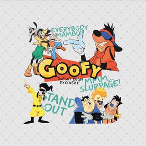 A Goofy Movie PNG SVG, Powerline Clipart (Digital File)