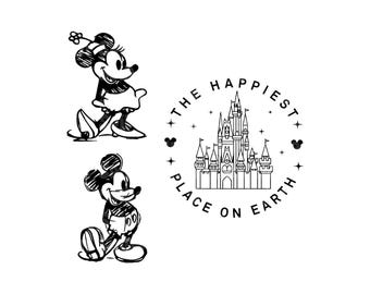 Castello del posto più felice SVG PNG, maglietta per le vacanze in famiglia (download digitale)