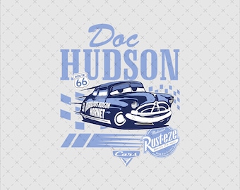 Retro Hudson Hornet Png, Cars Png Svg, Doc Hudson Png, Svg For Tshirt, Doc Hudson Svg, Png Cars Sublimation Design, Digital File