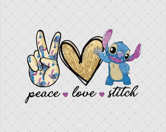 Clipart de punto de amor y paz, dibujos animados PNG SVG (archivo digital)