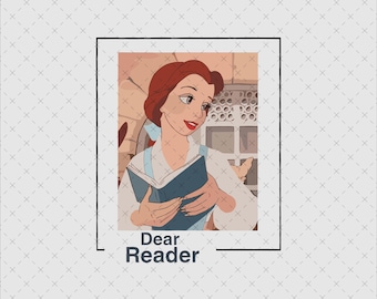 Belle Dear Reader PNG SVG, Princess Clipart (Digital Download)