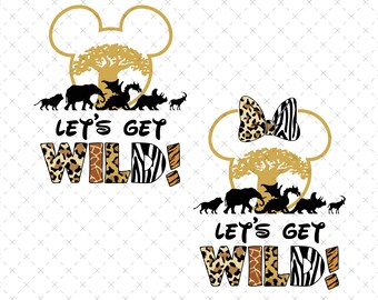 Animal Kingdom Trip SVG PNG, Family Matching (Digital Download)