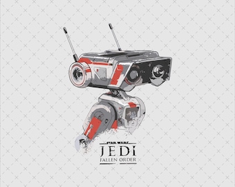 Retro Star Wars Jedi Fallen Bd-1 Droid PNG SVG | May The 4Th Be With You Tee | Star Wars Celebration