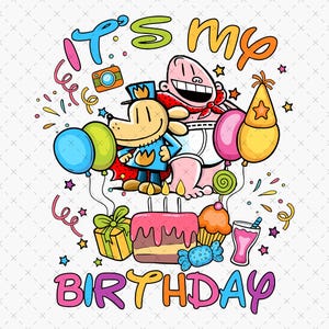 It&#39;s My Birthday PNG SVG, Dog Birthday Man, Cat Kid Boy, &quot;Happy Birthday Dogboy&quot; Png Svg, Dogman Birthday Svg, Dogman Clipart , Digital File
