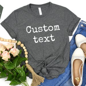 Custom Comfort Colors Shirt, Custom V Neck Shirt, Custom T Shirt, Add Your Own Text, Personalized Shirt , Boho , Adult Shirt, Custom Tee