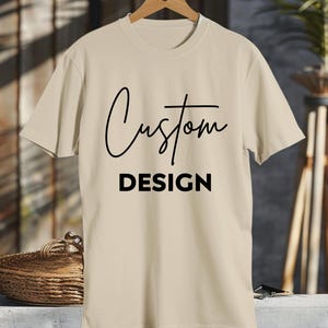 Comfort Colors Personalized T-Shirt: Custom Text, Logo, Unisex Softstyle