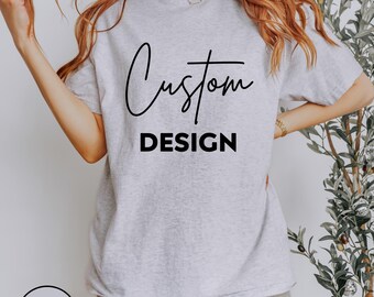 Custom Text or Logo Gildan Softstyle T-Shirt: Personalized Unisex Tee