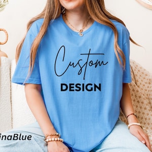 Personalized Text or Logo T-Shirt: Custom Unisex Shirt