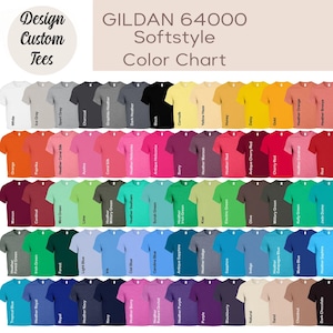 Gildan 64000 Softstyle Unisex Blank T-Shirt: Heather Colors