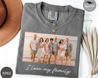 Custom Photo shirt, Custom Shirt, Custom Picture Tshirt, Birthday Photo Shirt, Holiday Gift, Family Picture Tee, Custom Image Shirt