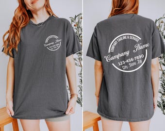 Aangepast T-shirt met bedrijfslogo: gepersonaliseerde bedrijfsbranding