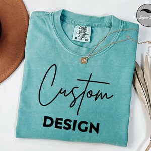 Comfor color personalized Unisex Shirt customized gift Tshirt, Customizable shirt for Men or Women, personalized text or logo shirt