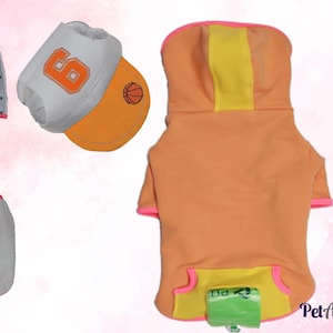 5-in-1 Schnittmuster-Bundle – 3 Größen + 3 Schirmmützen – PDF Digitaler Download für Miniatur-Hunde Größe: 14-16&quot;