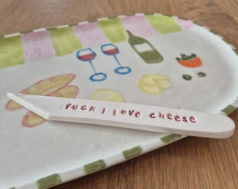 F*ck I Love Cheese Ceramic Knife