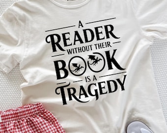 Camiseta "Lector sin libro", regalo literario de Fourth Wing, camiseta con colores reconfortantes para amantes de los dragones